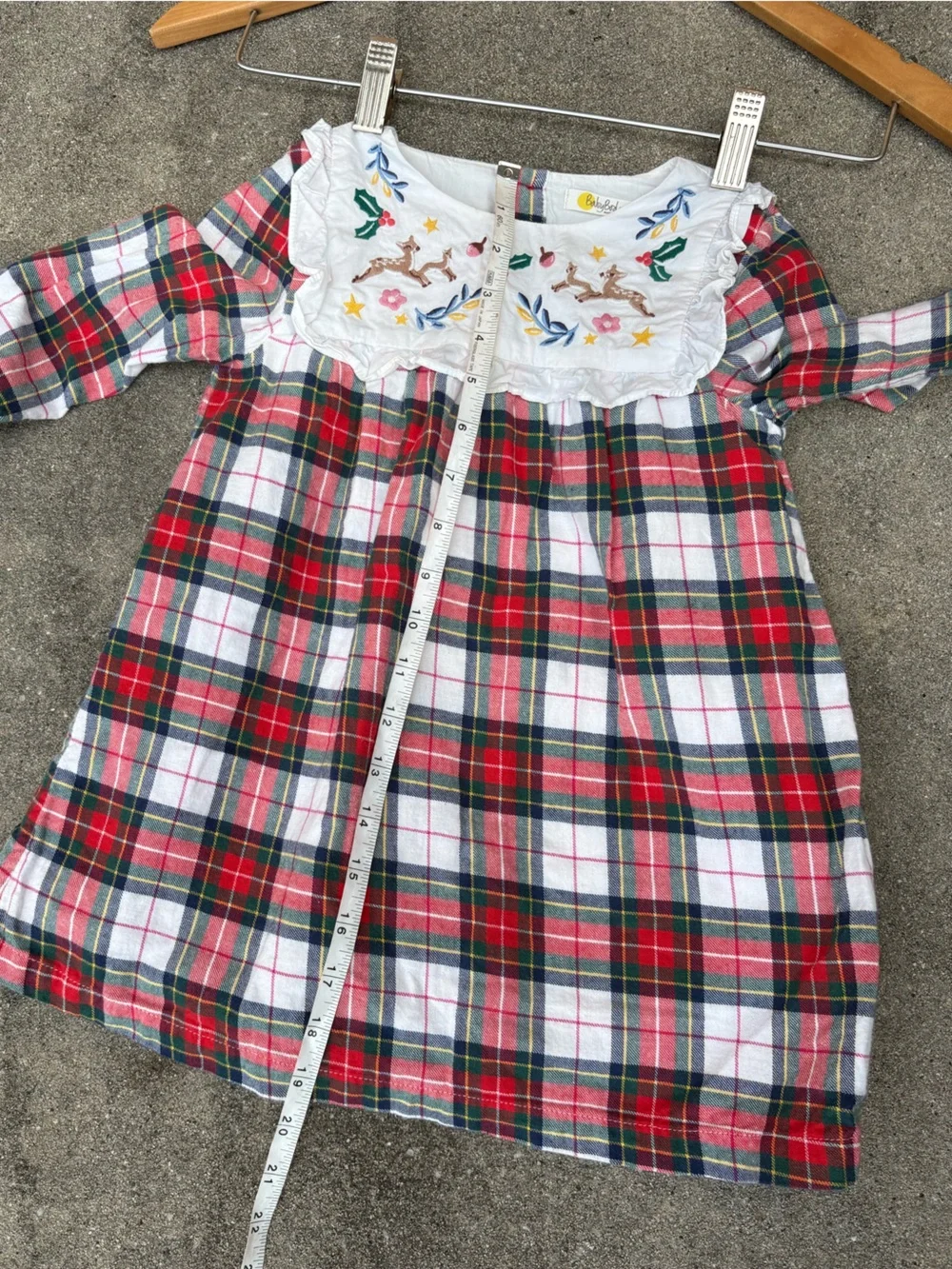 BabyBoden Embroidered Christmas dress, size 2-3T